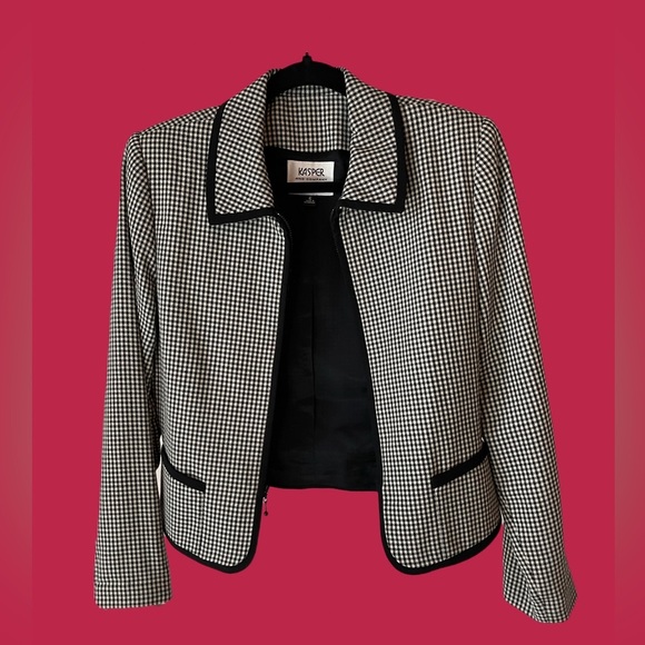 Vintage Gingham Zip Jacket - Picture 6 of 8